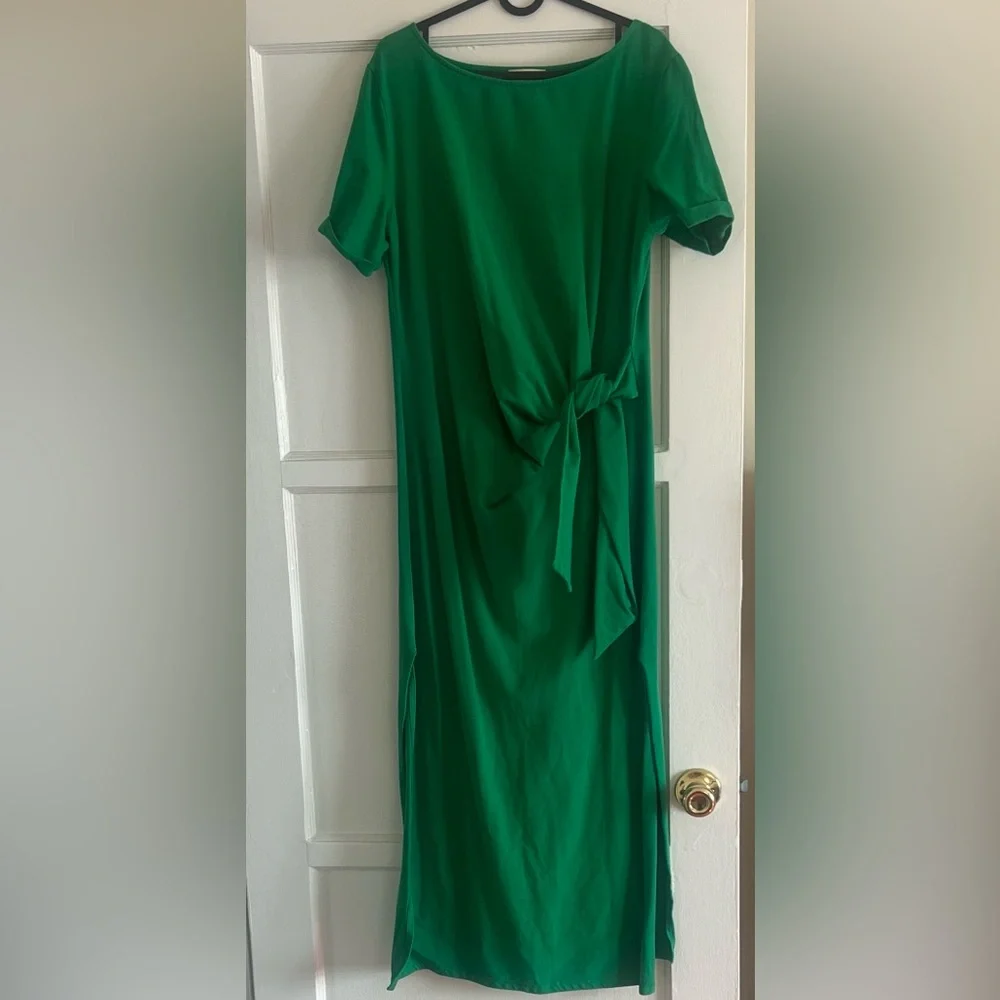 Sezane Kelly Green Pippa dress long - Picture 2 of 9